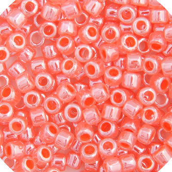 Miyuki Delica 11/0 Crystal Salmon Ceylon Lined-Dyed, DB0235