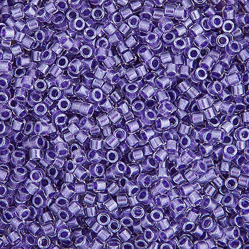 Delica 11/0 RD Purple Sparkle Crystal Lined, 906V