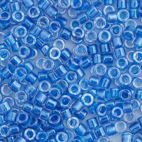 Delica 11/0 RD Blue Cerulean Sparkle Crystal Lined, DB0920V