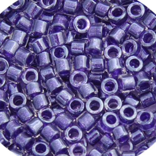 Delica 11/0 RD Amethyst Sparkle Crystal Lined, DB0923V