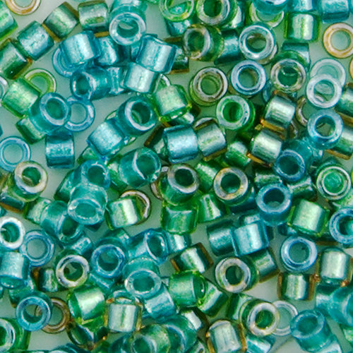Delica 11/0 RD Aqua Teal Green Sparkle Lined, DB0984V