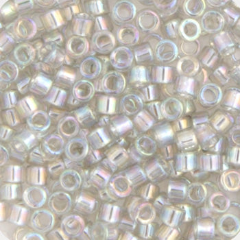 Delica 11/0 RD Grey Mist Transparent AB, 1251V