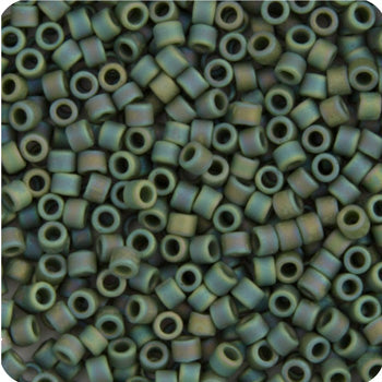 Delica 11/0 RD Green Avocado Opaque AB Matte, 1594V