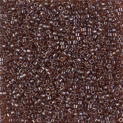 Delica 11/0 RD Dark Topaz Transparent Luster, 1891V
