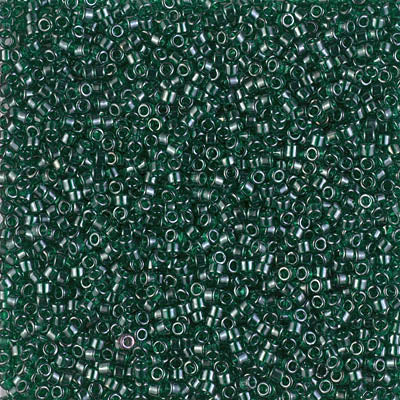 Delica 11/0 RD Emerald Transparent Luster, 1894V