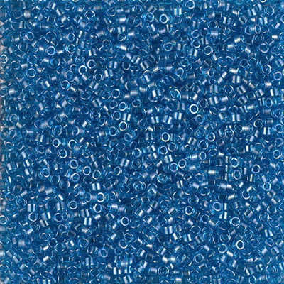 Delica 11/0 RD Capri Blue Transparent Luster, DB1895V