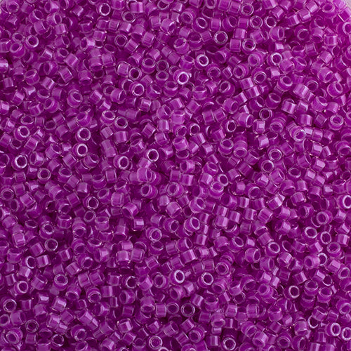 Delica 11/0 RD Plum Crazy Luminous Neon Color, 2038V