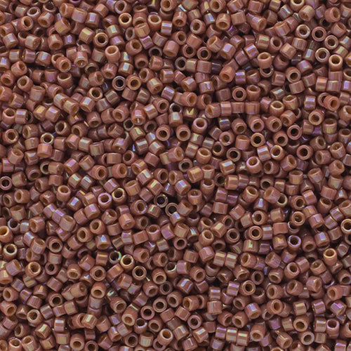 Delica 11/0 Opaque Glazed Dark Rose AB, DB2271V