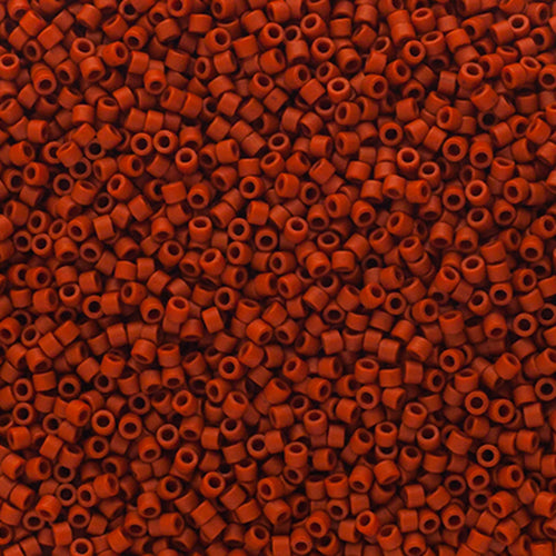 Delica 11/0 Frosted Glazed Red Matte, DB2288V