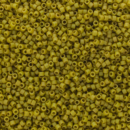 Delica 11/0 Frosted Glazed Pistachio Green Matte, DB2290V