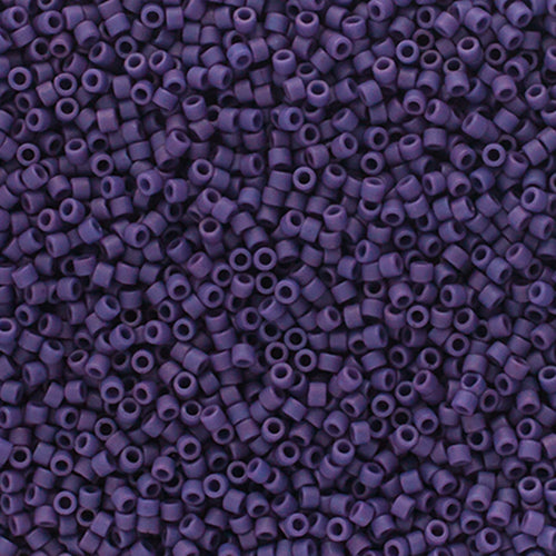 Delica 11/0 Frosted Glazed Purple Matte, DB2293V