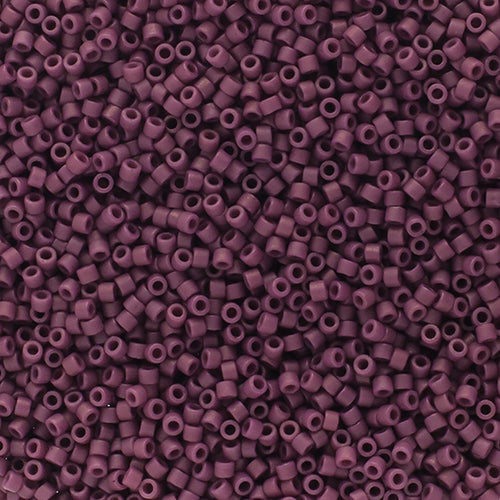 Delica 11/0 Frosted Glazed Purple Mulberry Matte, DB2295V