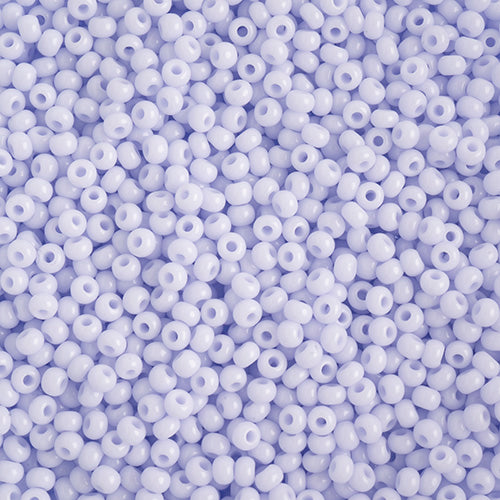 Czech Seed Bead 10/0 Opaque Natural Lilac, 126