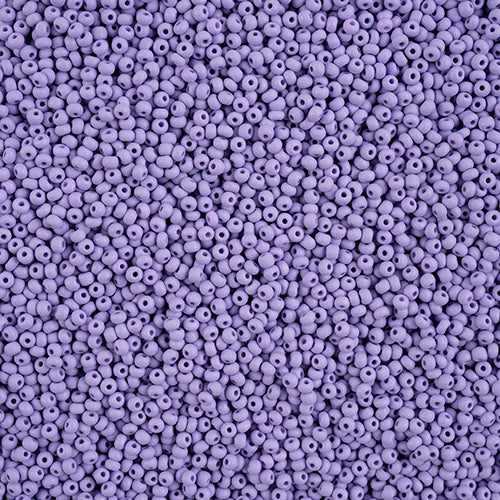Czech Seed Beads 11/0 PermaLux Dyed Chalk Lavender Matt,