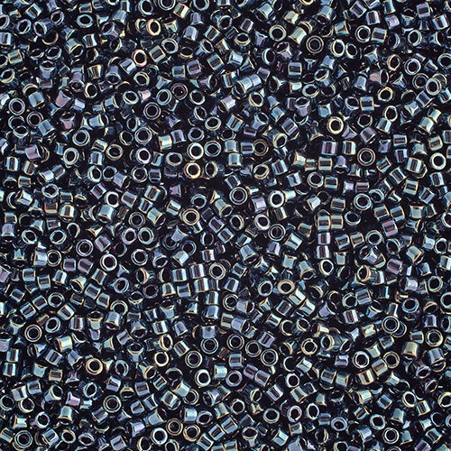 Delica 11/0 RD Gunmetal Iris, 006V