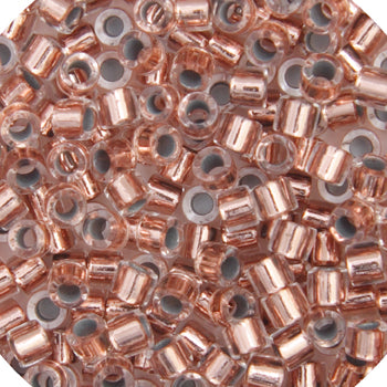 Delica 11/0 RD Copper Crystal Lined, DB0037V