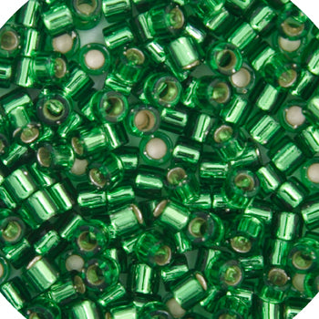 Delica 11/0 RD Light Green Silver Lined, 046V