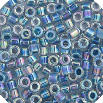 Delica 11/0 RD Light Blue Lined-Dyed, 058V