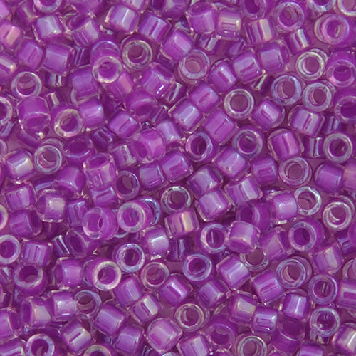 Delica 11/0 RD Lilac AB Lined-Dyed, 073V