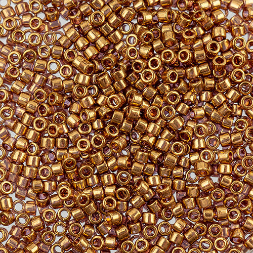 Delica 11/0 RD Light Topaz Gold Luster, 115V