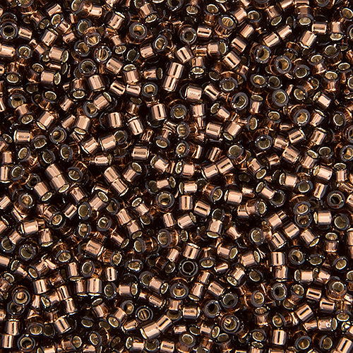 Delica 11/0 RD Brown Silver Lined, DB0150V