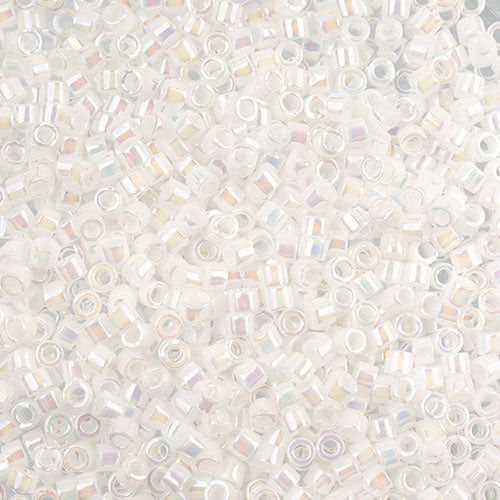 Delica 11/0 RD White Pearl AB, 202V