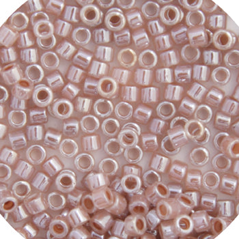 Delica 11/0 RD Crystal Taupe Ceylon Lined-Dyed, DB0256V