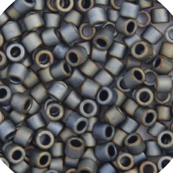 Delica 11/0 RD Dark Silver Grey AB Matte, 307V