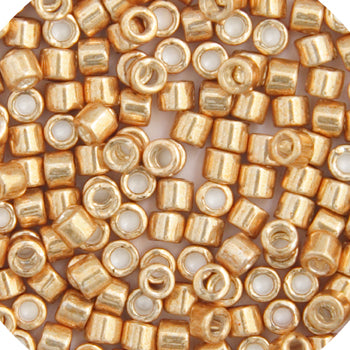 Delica 11/0 RD Yellow Gold Galvanized-Dyed, 410V