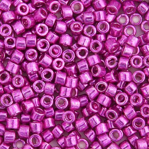 Delica 11/0 RD Fuchsia Opaque Glavanized-Dyed, 422V