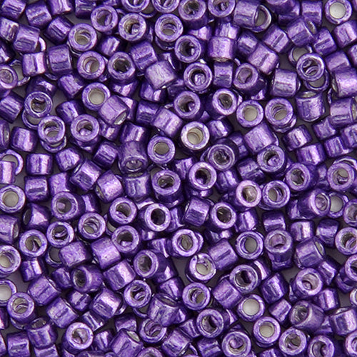 Delica 11/0 RD Dark Lilac Opaque Glavanized-Dyed, 430V