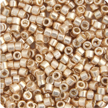 Delica 11/0 RD Champagne Opaque Glavanized-Dyed, DB0433V