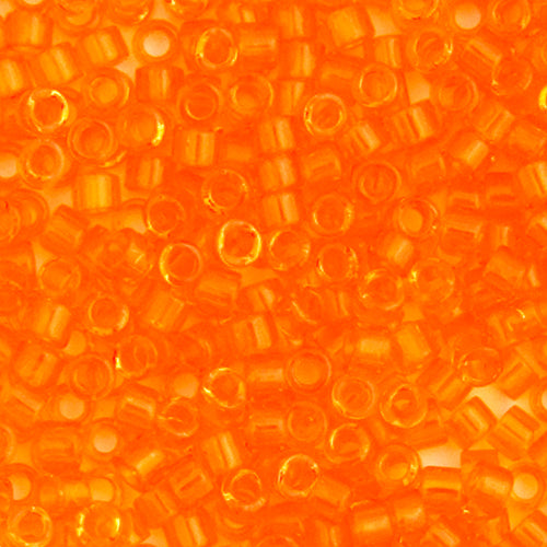 Delica 11/0 RD Orange Transparent, 703V