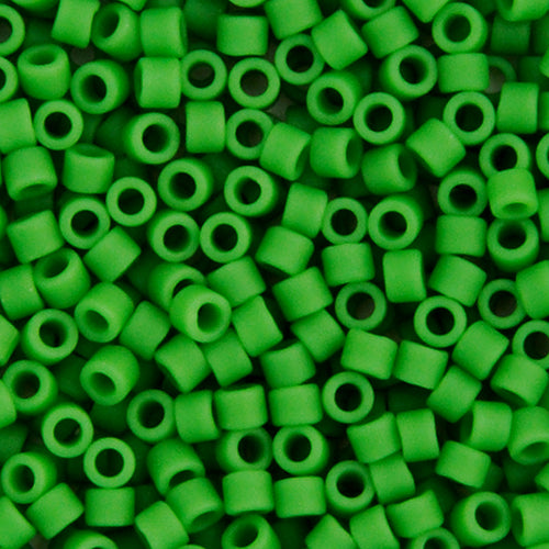 Delica 11/0 RD Green Pea Matte, 754V