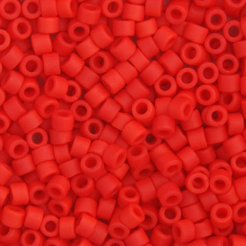 Delica 11/0 RD Red Vermillion Matte, 757V
