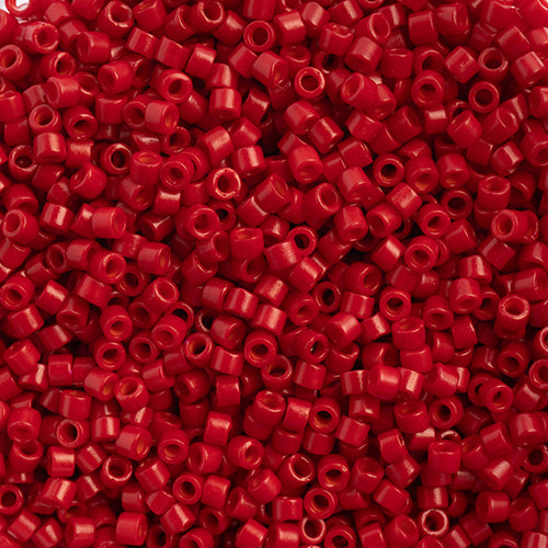 Delica 11/0 RD Bright Red Matte-Dyed, DB0791V