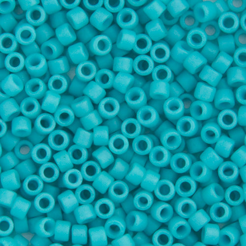 Delica 11/0 RD Turquoise Green Opaque Matte-Dyed, 793V