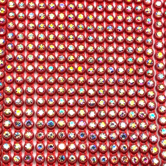 Rhinestone Banding Crystal AB in Red Casing