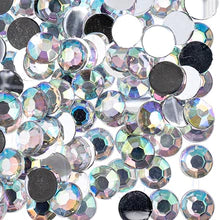 Acrylic Round Flat Back Rhinestone Crystal - 1000PCS/BAG