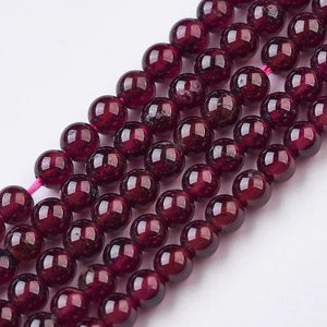 Red Garnet Natural Stone Beads