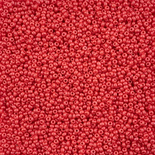 Czech Seed Beads 10/0 PermaLux Dyed Chalk Red, 42107V