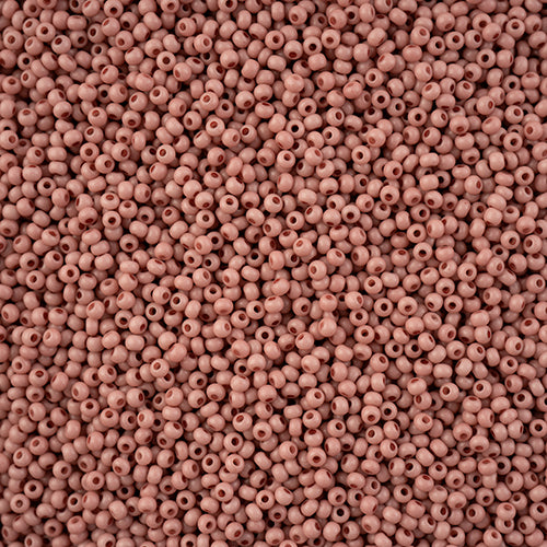 Czech Seed Bead 11/0 Opaque Pink Dyed Solgel, 35019B