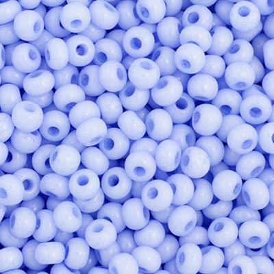 Czech Seed Bead 11/0 Dyed Chalk Light Violet Solgel, 40008B