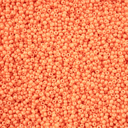 Czech Seed Bead 11/0 Orange Chalk Dyed Solgel, 43235B