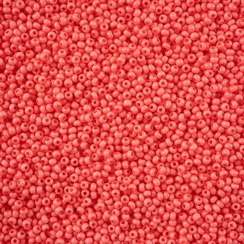 Czech Seed Bead 11/0 Pink Chalk Dyed Solgel, 43236B