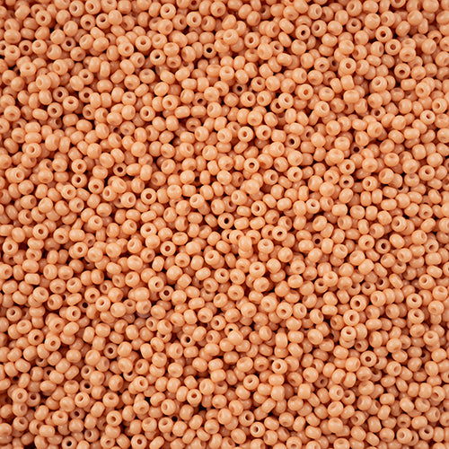 Czech Seed Bead 11/0 Light Brown Chalk Dyed Solgel, 43253B