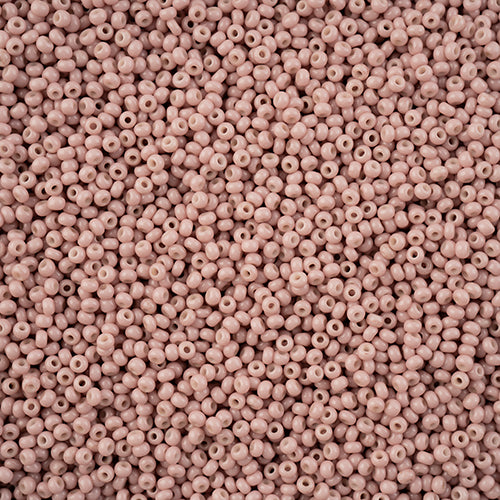 Czech Seed Bead 11/0 Brown Chalk Dyed Solgel, 43254B