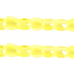 Czech Seed Bead 3Cut 10/0 Transparent Yellow Iris Strung, 1752