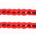 Czech Seed Bead 3Cut 10/0 S/L Red Strung, 1762