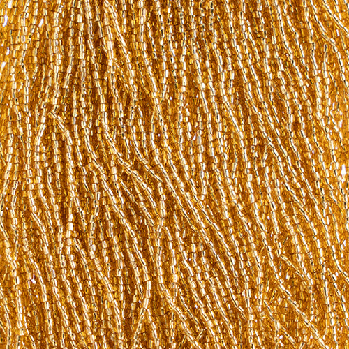Czech Seed Beads 3Cut 12/0 S/L Gold Strung, 1815